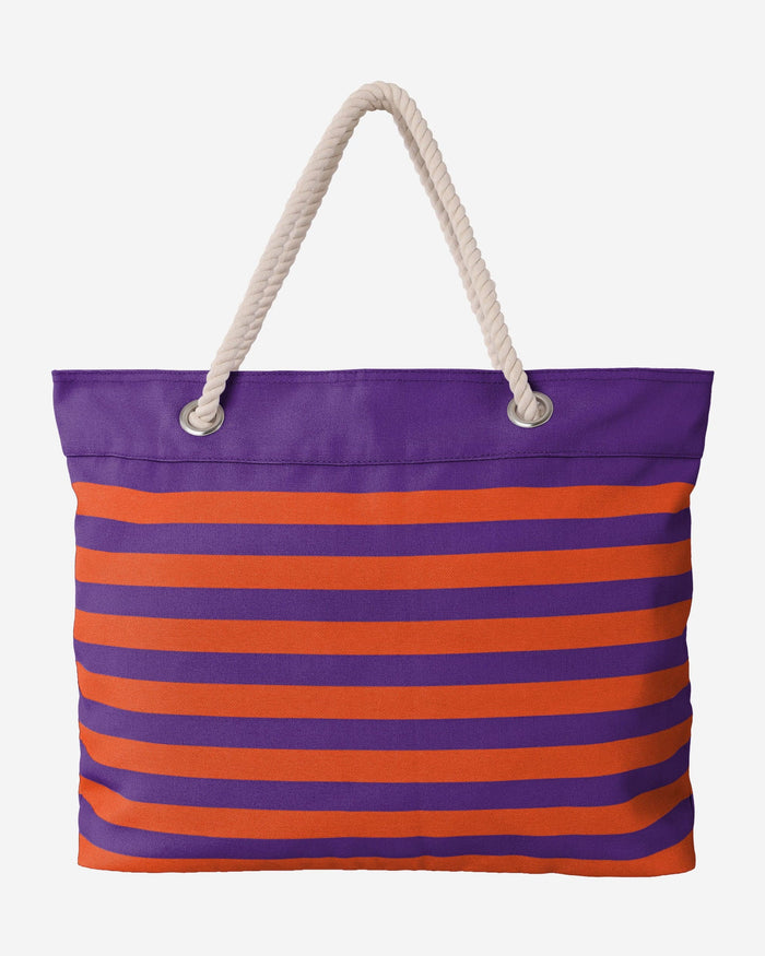 Clemson Tigers Nautical Stripe Tote Bag FOCO - FOCO.com