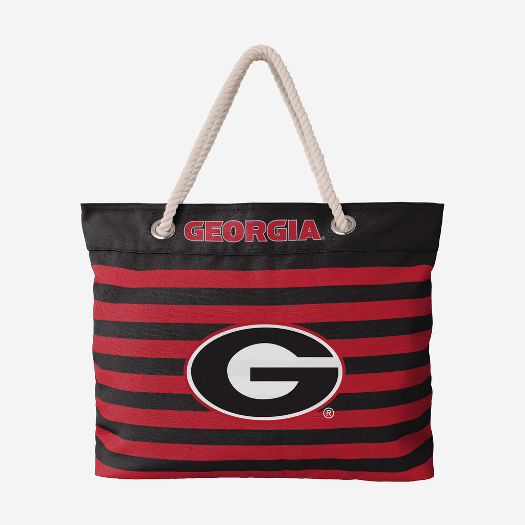 Georgia Bulldogs Nautical Stripe Tote Bag FOCO - FOCO.com