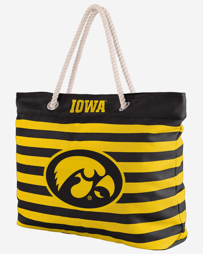 Iowa Hawkeyes Nautical Stripe Tote Bag FOCO - FOCO.com