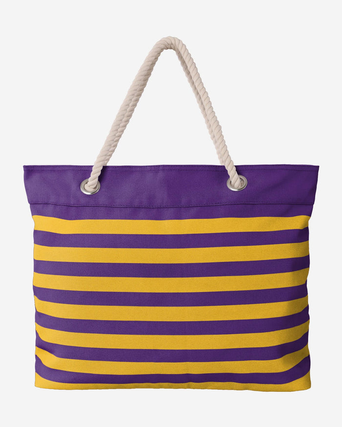 LSU Tigers Nautical Stripe Tote Bag FOCO - FOCO.com