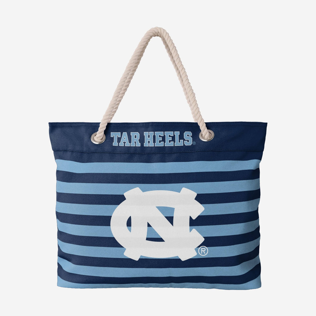 North Carolina Tar Heels Nautical Stripe Tote Bag FOCO - FOCO.com