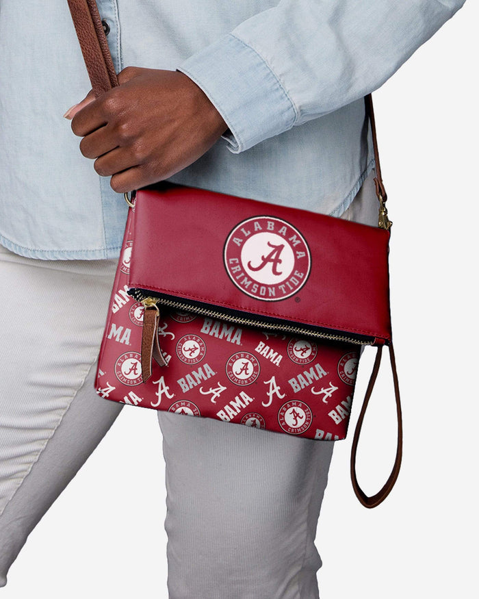 Alabama Crimson Tide Printed Collection Foldover Tote Bag FOCO - FOCO.com