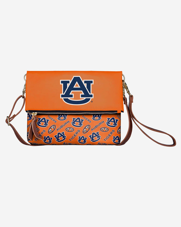 Auburn Tigers Printed Collection Foldover Tote Bag FOCO - FOCO.com