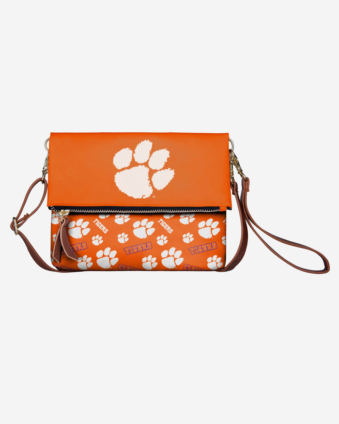 Clemson Tigers Printed Collection Foldover Tote Bag FOCO - FOCO.com