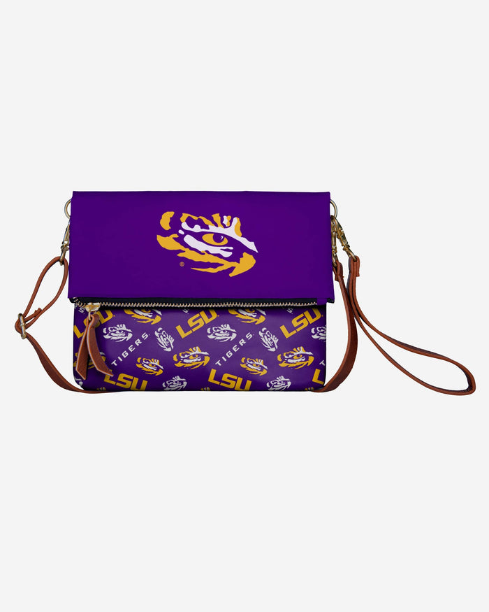 LSU Tigers Printed Collection Foldover Tote Bag FOCO - FOCO.com