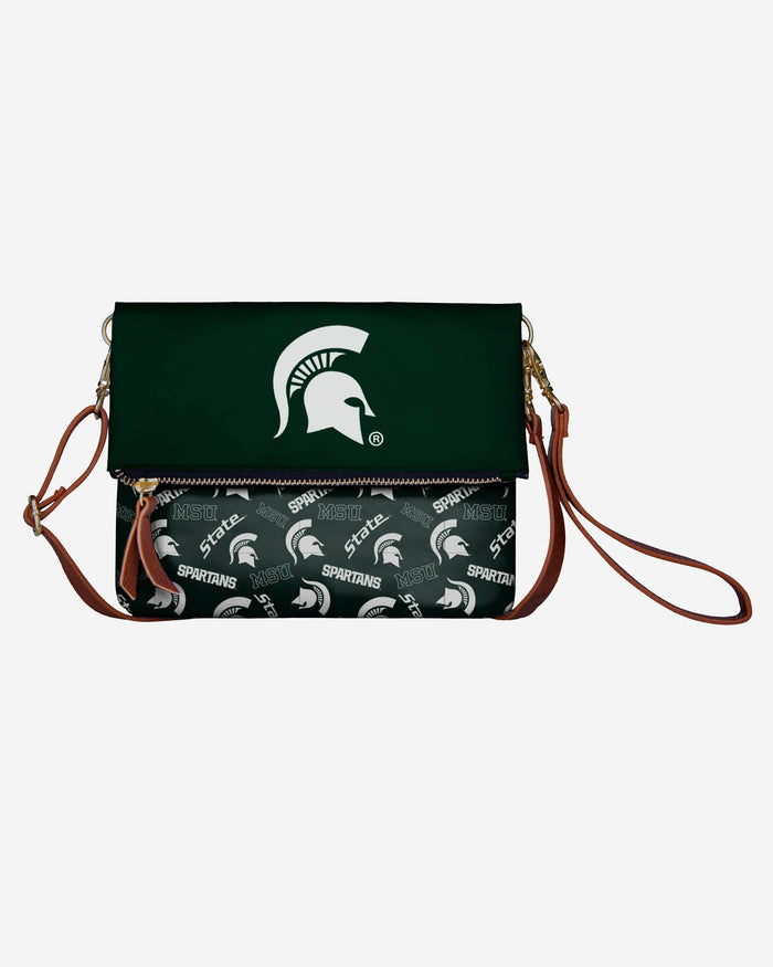 Michigan State Spartans Printed Collection Foldover Tote Bag FOCO - FOCO.com