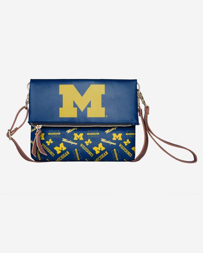 Michigan Wolverines Printed Collection Foldover Tote Bag FOCO - FOCO.com