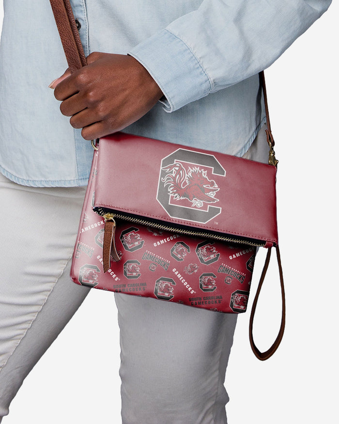 South Carolina Gamecocks Printed Collection Foldover Tote Bag FOCO - FOCO.com
