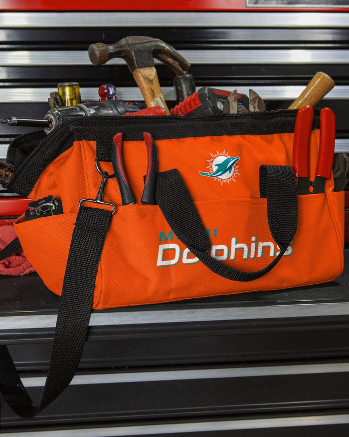 Miami Dolphins Big Logo Tool Bag FOCO - FOCO.com