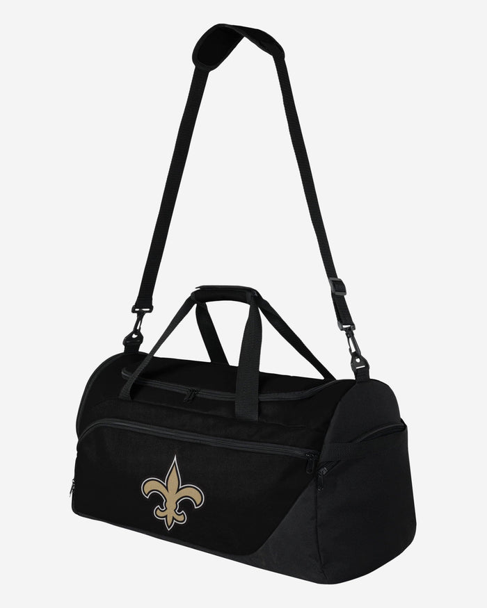 New Orleans Saints Solid Big Logo Duffle Bag FOCO - FOCO.com