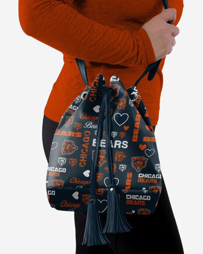 Chicago Bears Logo Love Cinch Purse FOCO - FOCO.com