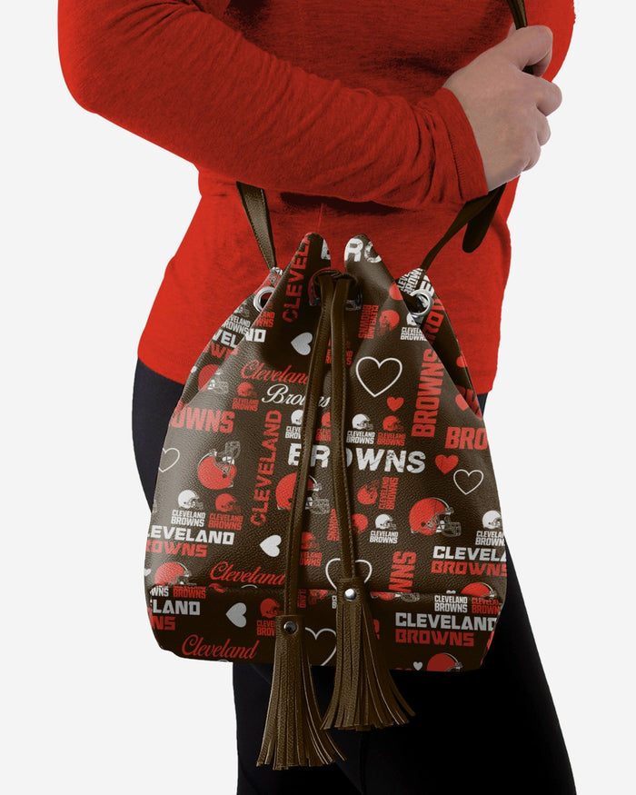 Cleveland Browns Logo Love Cinch Purse FOCO - FOCO.com