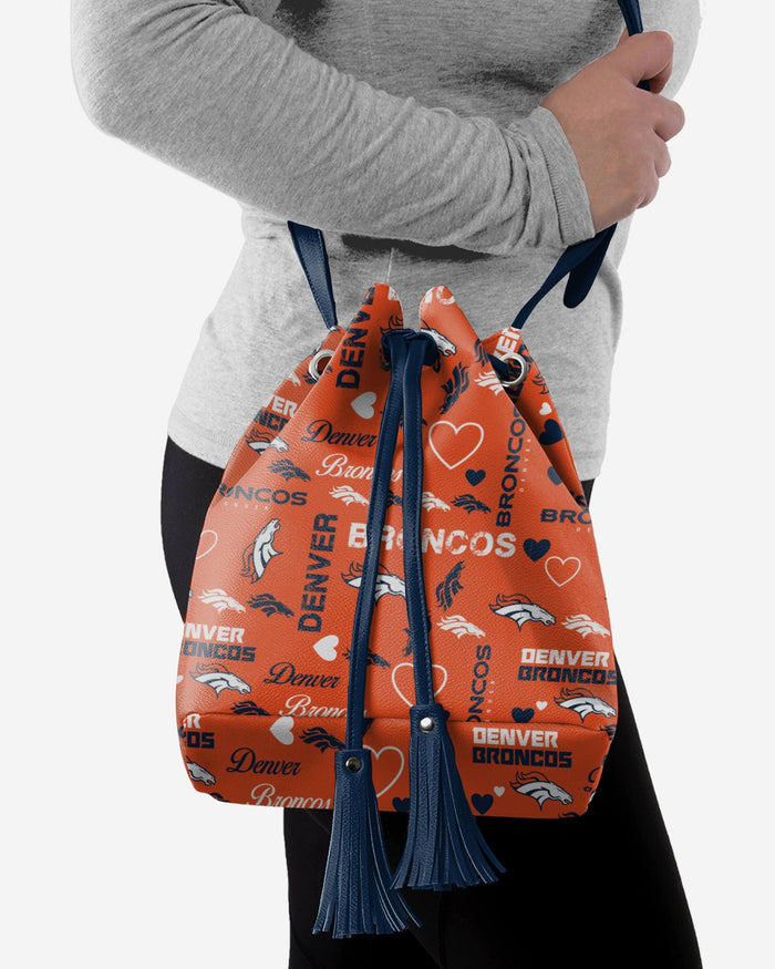 Denver Broncos Logo Love Cinch Purse FOCO - FOCO.com