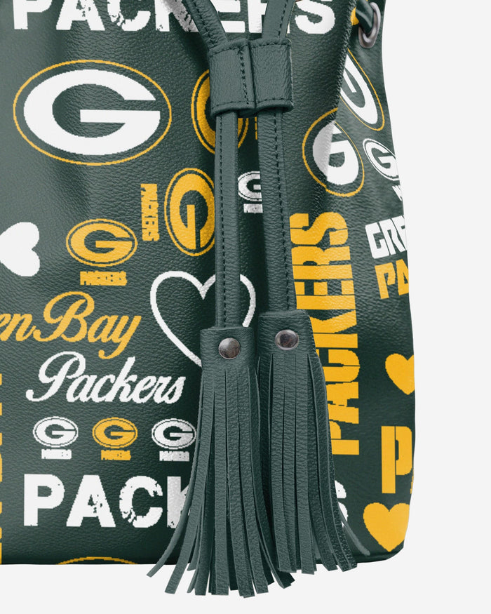 Green Bay Packers Logo Love Cinch Purse FOCO - FOCO.com