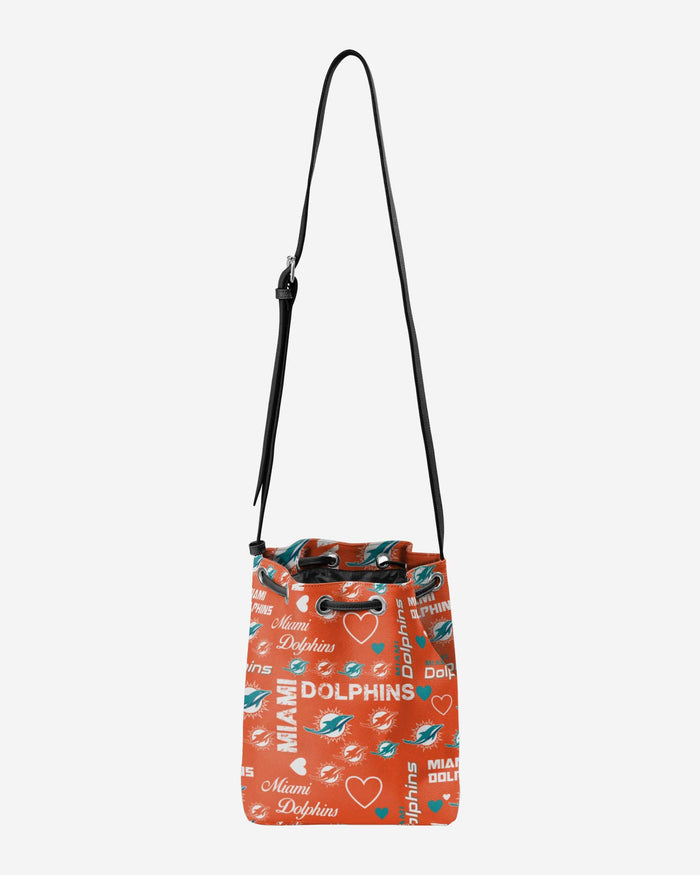 Miami Dolphins Logo Love Cinch Purse FOCO - FOCO.com