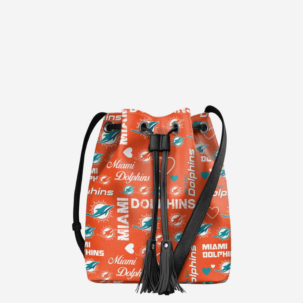 Miami Dolphins Logo Love Cinch Purse FOCO - FOCO.com