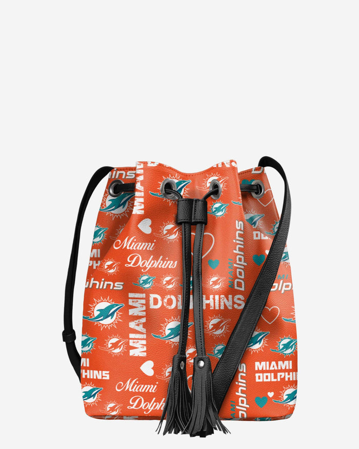 Miami Dolphins Logo Love Cinch Purse FOCO - FOCO.com