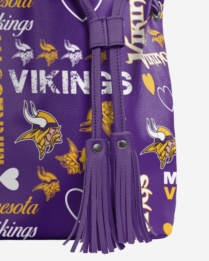 Minnesota Vikings Logo Love Cinch Purse FOCO - FOCO.com