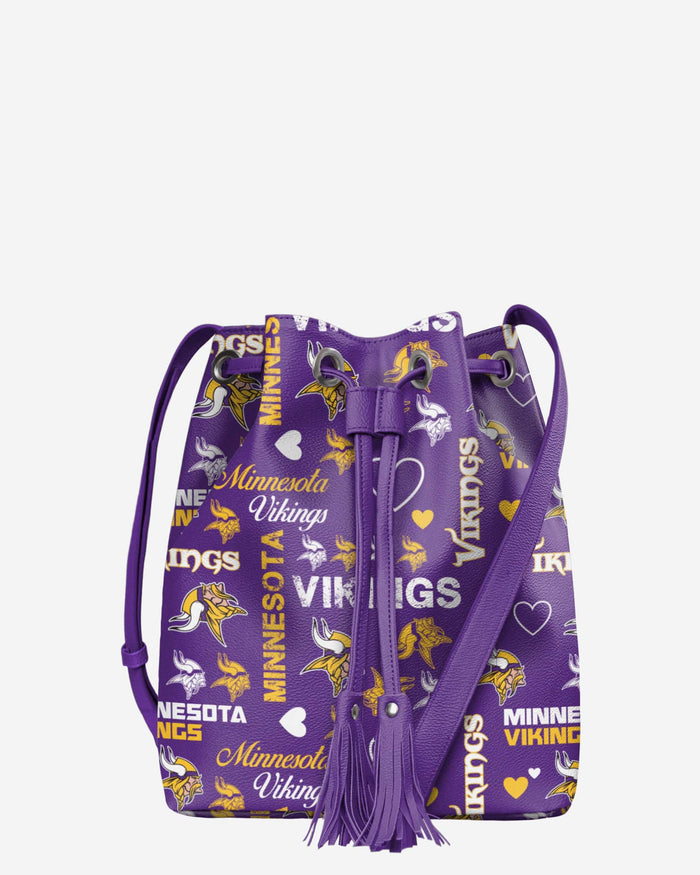 Minnesota Vikings Logo Love Cinch Purse FOCO - FOCO.com