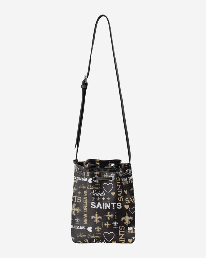 New Orleans Saints Logo Love Cinch Purse FOCO - FOCO.com