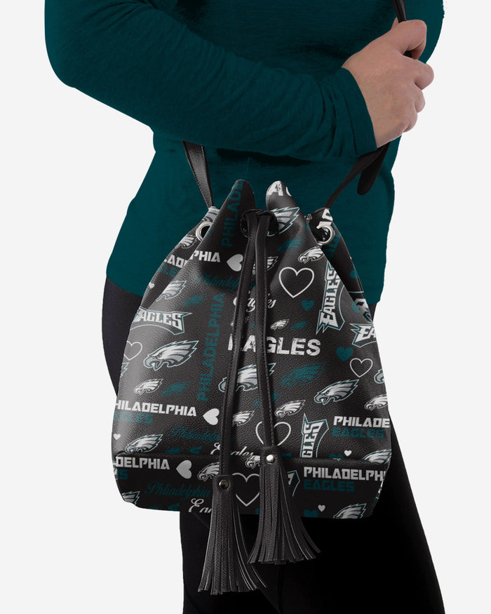 Philadelphia Eagles Logo Love Cinch Purse FOCO - FOCO.com