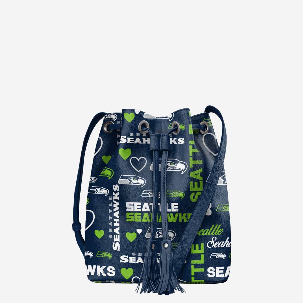 Seattle Seahawks Logo Love Cinch Purse FOCO - FOCO.com