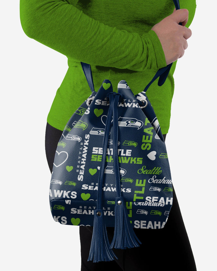 Seattle Seahawks Logo Love Cinch Purse FOCO - FOCO.com