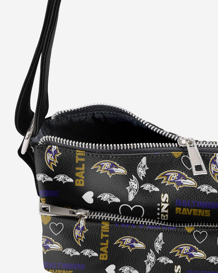 Baltimore Ravens Logo Love Crossbody Purse FOCO - FOCO.com