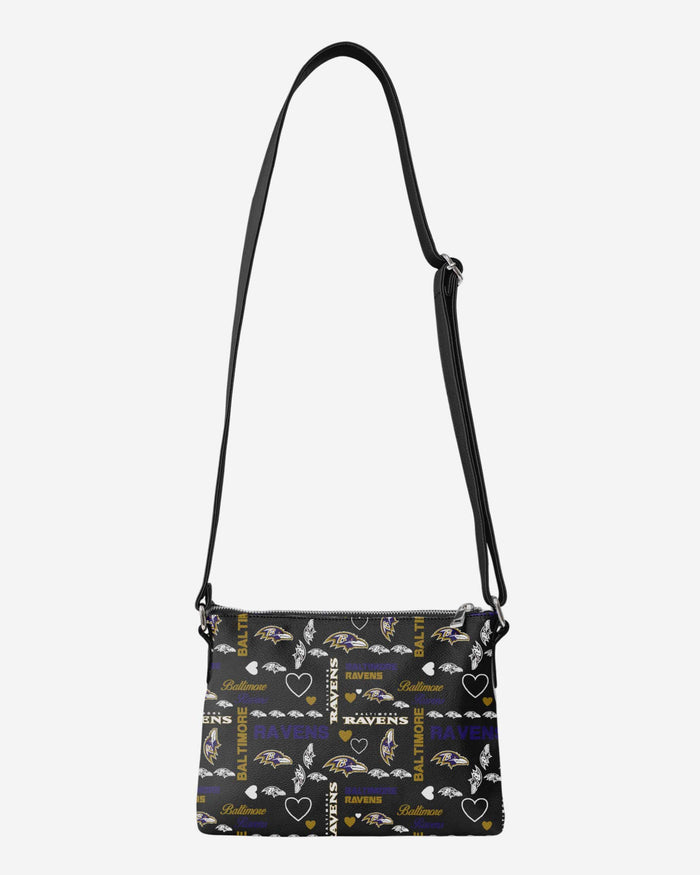 Baltimore Ravens Logo Love Crossbody Purse FOCO - FOCO.com
