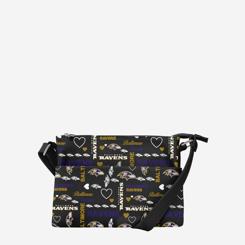 Baltimore Ravens Logo Love Crossbody Purse FOCO - FOCO.com