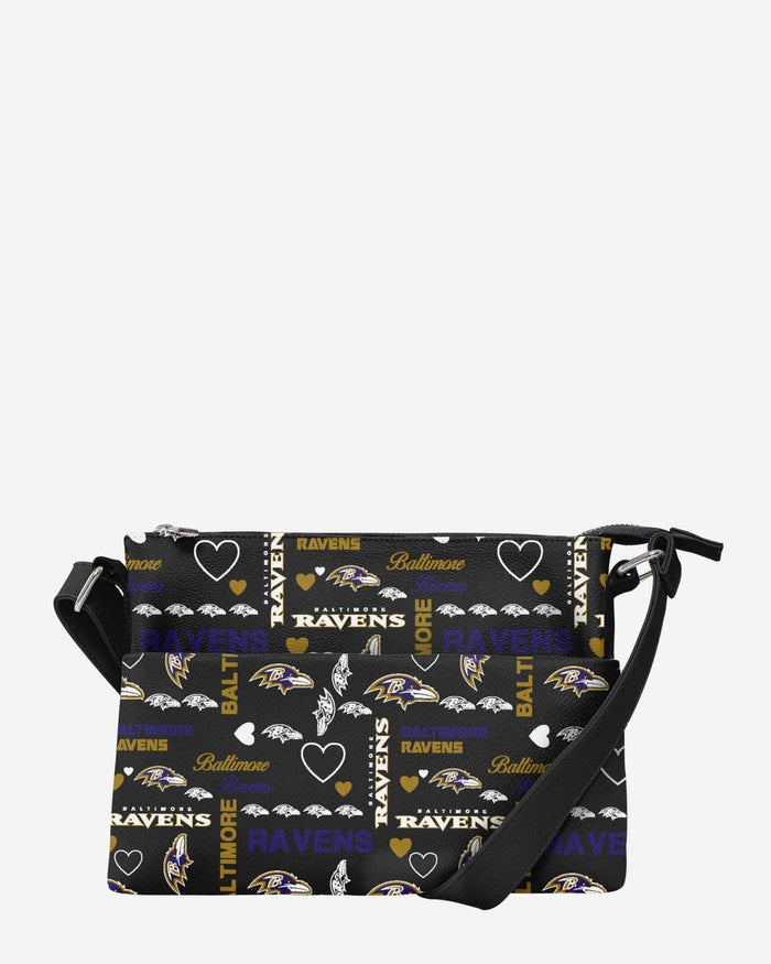 Baltimore Ravens Logo Love Crossbody Purse FOCO - FOCO.com