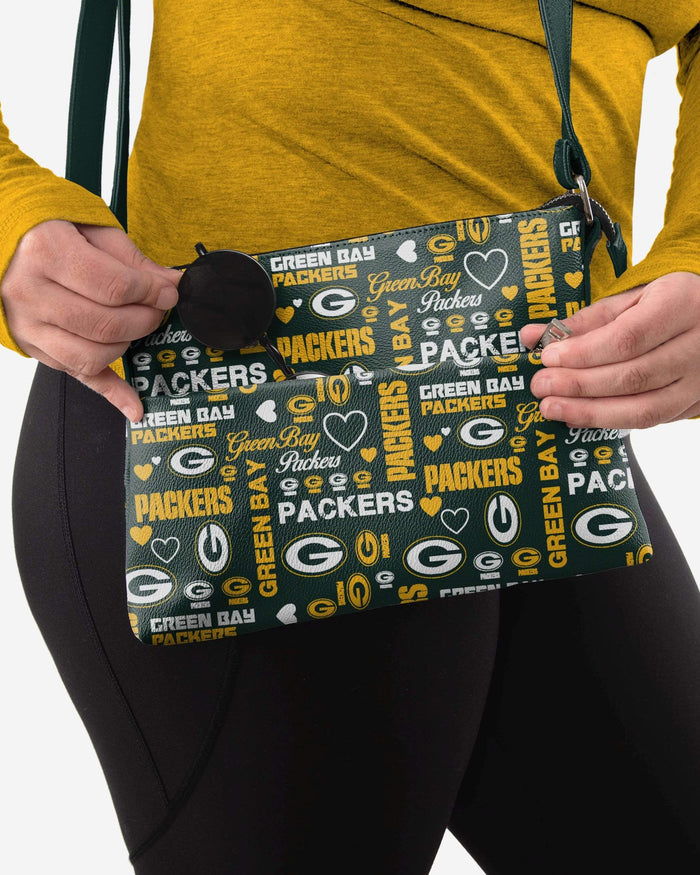 Green Bay Packers Logo Love Crossbody Purse FOCO - FOCO.com