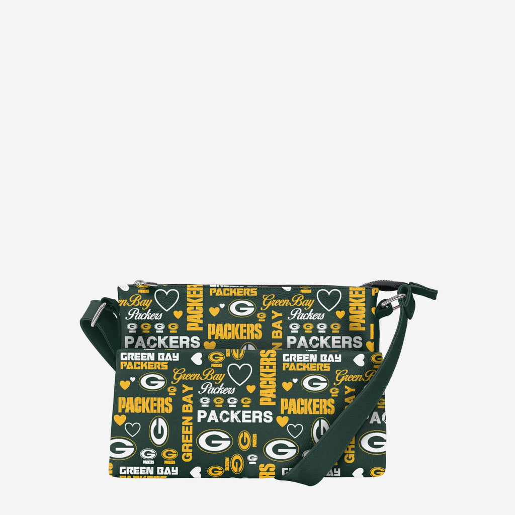 Green Bay Packers Logo Love Crossbody Purse FOCO - FOCO.com