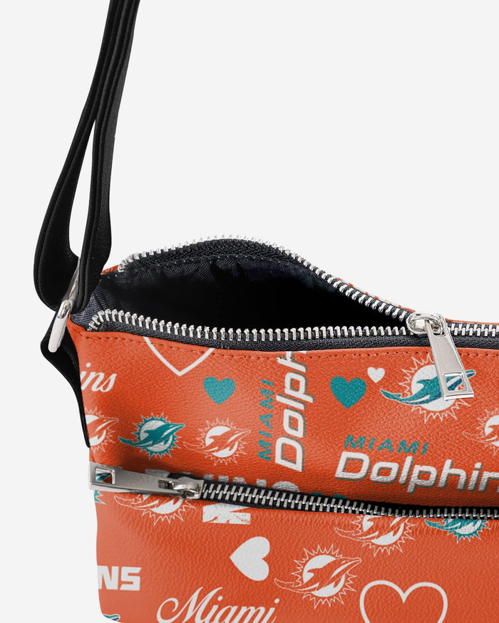 Miami Dolphins Logo Love Crossbody Purse FOCO - FOCO.com