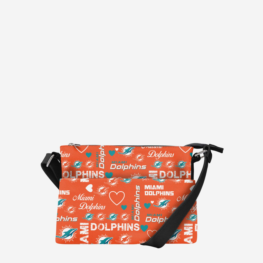 Miami Dolphins Logo Love Crossbody Purse FOCO - FOCO.com