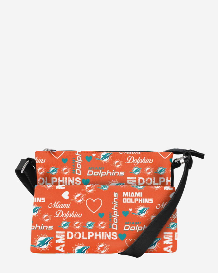 Miami Dolphins Logo Love Crossbody Purse FOCO - FOCO.com