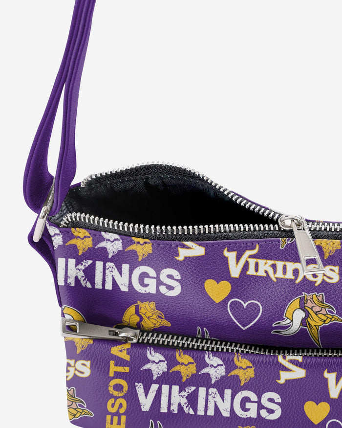 Minnesota Vikings Logo Love Crossbody Purse FOCO - FOCO.com