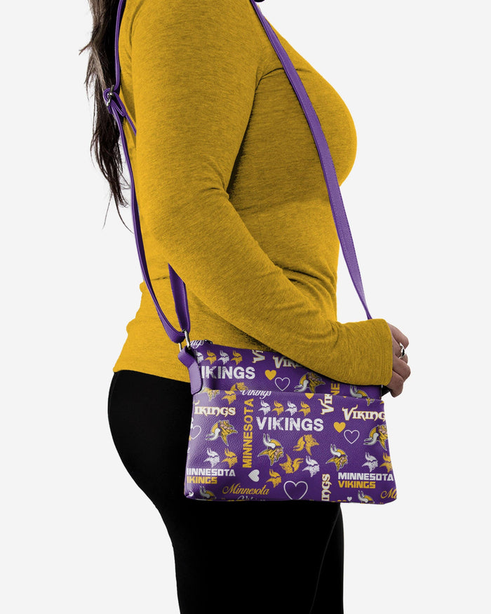 Minnesota Vikings Logo Love Crossbody Purse FOCO - FOCO.com