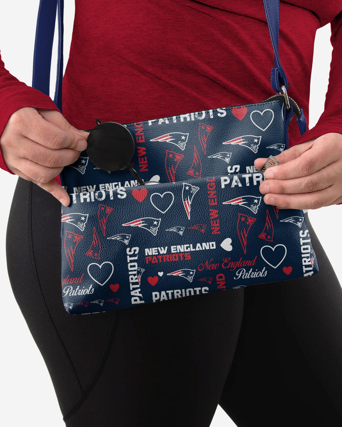 New England Patriots Logo Love Crossbody Purse FOCO - FOCO.com