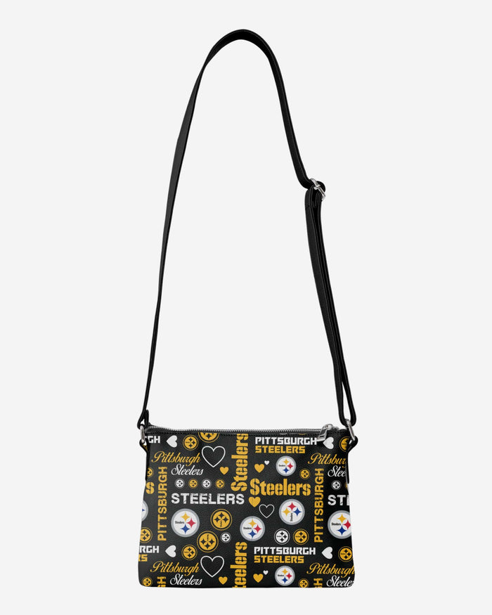 Pittsburgh Steelers Logo Love Crossbody Purse FOCO - FOCO.com