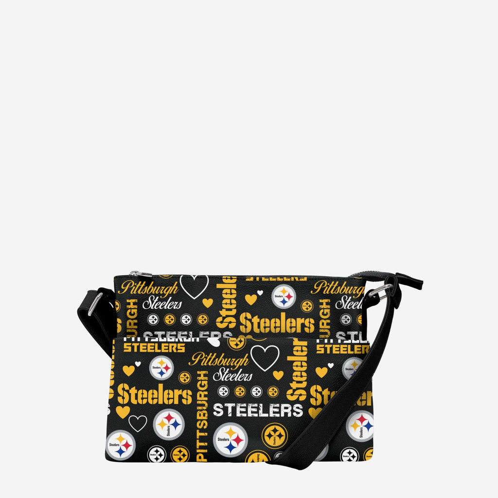 Pittsburgh Steelers Logo Love Crossbody Purse FOCO - FOCO.com