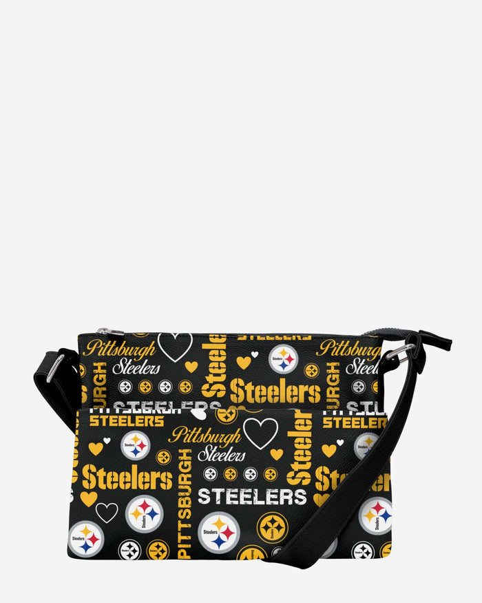 Pittsburgh Steelers Logo Love Crossbody Purse FOCO - FOCO.com