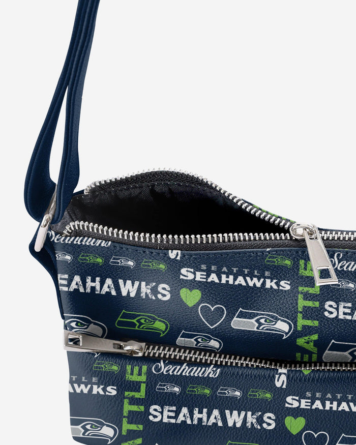 Seattle Seahawks Logo Love Crossbody Purse FOCO - FOCO.com