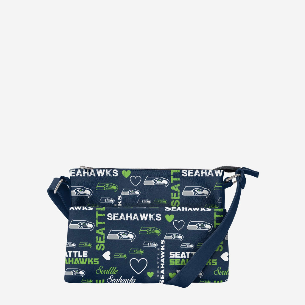 Seattle Seahawks Logo Love Crossbody Purse FOCO - FOCO.com