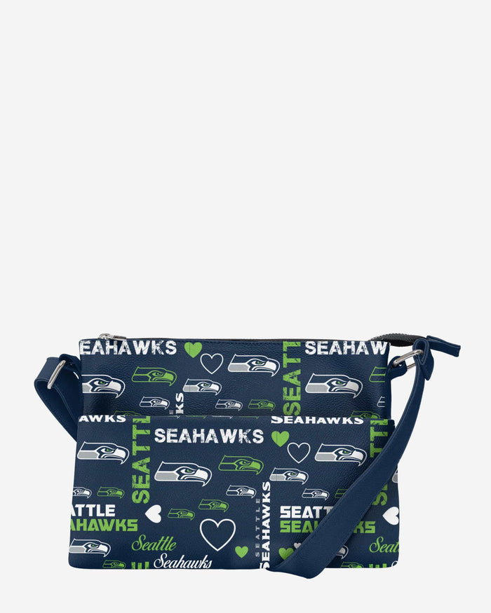 Seattle Seahawks Logo Love Crossbody Purse FOCO - FOCO.com