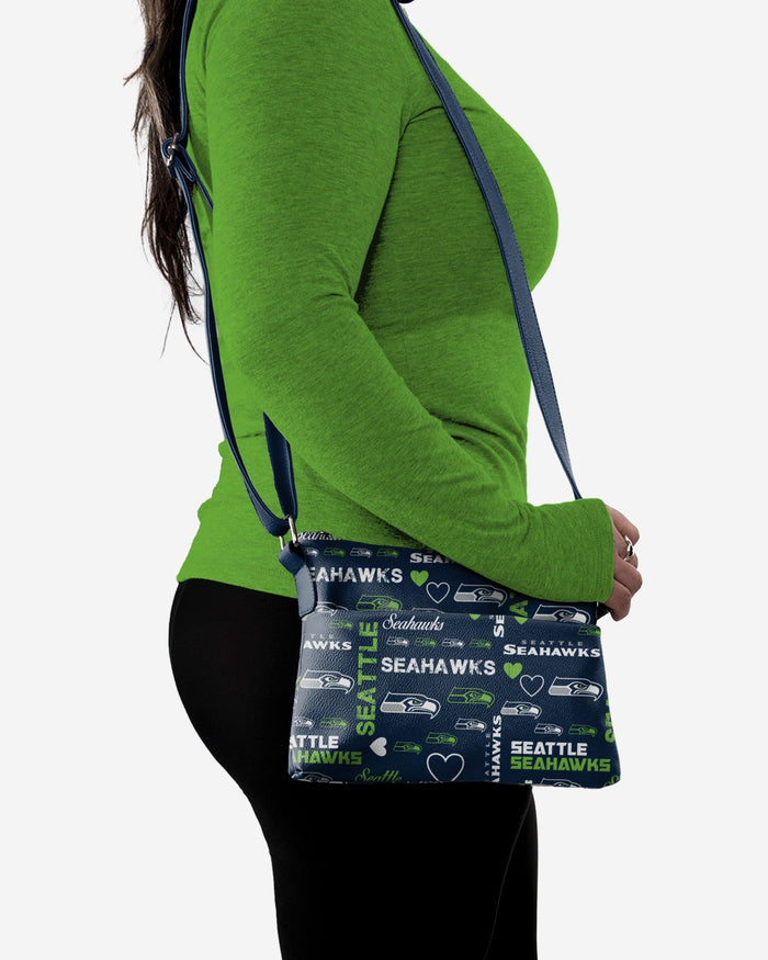 Seattle Seahawks Logo Love Crossbody Purse FOCO - FOCO.com