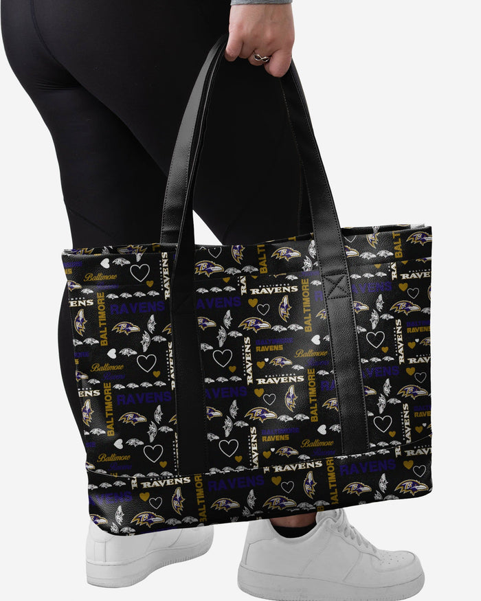 Baltimore Ravens Logo Love Tote Bag FOCO - FOCO.com