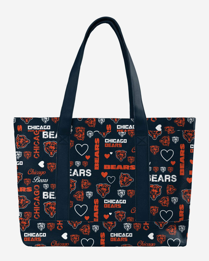 Chicago Bears Logo Love Tote Bag FOCO - FOCO.com