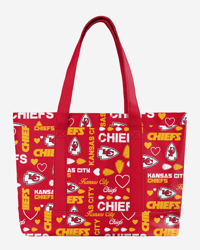 Kansas City Chiefs Logo Love Tote Bag FOCO - FOCO.com