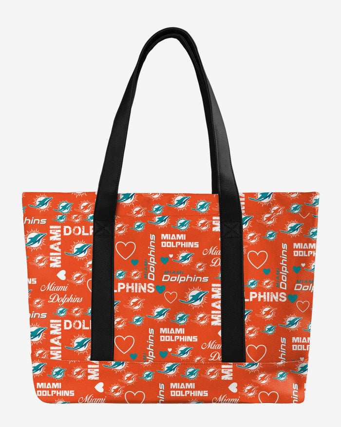 Miami Dolphins Logo Love Tote Bag FOCO - FOCO.com